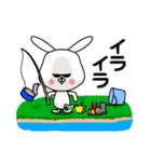 キャンプで使える『まえバニー』（個別スタンプ：16）