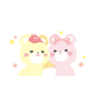 PINKHUNT★なかよしtwins『ピントベア』（個別スタンプ：32）