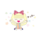かわいいふわふわ女子（個別スタンプ：2）