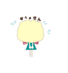 かわいいふわふわ女子（個別スタンプ：3）