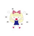 かわいいふわふわ女子（個別スタンプ：4）