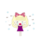 かわいいふわふわ女子（個別スタンプ：7）