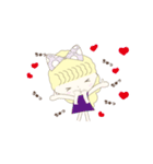 かわいいふわふわ女子（個別スタンプ：12）