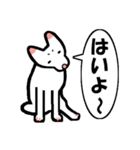 白犬ちゃんのスタンプ（個別スタンプ：18）