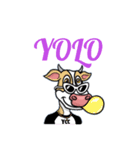 YOLO Cows Club日常会話スタンプ（個別スタンプ：6）