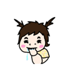 お顔で語る赤ちゃん（個別スタンプ：15）