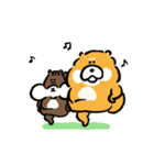 柴犬とリス（個別スタンプ：1）