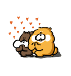 柴犬とリス（個別スタンプ：34）