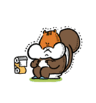 柴犬とリス（個別スタンプ：37）
