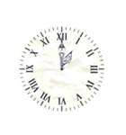 アナログ文字盤の時計30分刻み（個別スタンプ：3）