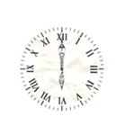 アナログ文字盤の時計30分刻み（個別スタンプ：13）