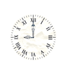 アナログ文字盤の時計30分刻み（個別スタンプ：19）