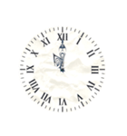 アナログ文字盤の時計30分刻み（個別スタンプ：23）