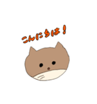 コンちゃん(手描き)（個別スタンプ：3）