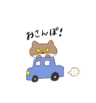 コンちゃん(手描き)（個別スタンプ：5）