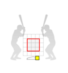 野球応援ストライクゾーンスタンプ（個別スタンプ：38）
