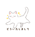 しろねこかびちゃん（個別スタンプ：18）