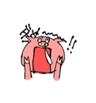 ほんわかぶたくん②文字付き（個別スタンプ：2）