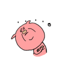ほんわかぶたくん②文字付き（個別スタンプ：6）