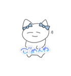ゆるいりぼんねこ（個別スタンプ：5）
