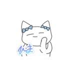 ゆるいりぼんねこ（個別スタンプ：10）