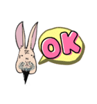 きもかわデカ文字うさぎ仙人（個別スタンプ：2）