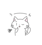 シンプルかわいい  ねこのスタンプ（個別スタンプ：15）