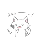シンプルかわいい  ねこのスタンプ（個別スタンプ：18）