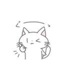 シンプルかわいい  ねこのスタンプ（個別スタンプ：32）