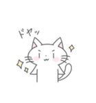 シンプルかわいい  ねこのスタンプ（個別スタンプ：40）