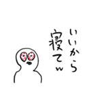 適当あいさつ2【目がイってる人】（個別スタンプ：10）