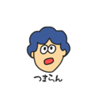 blue hairな男の子のダメな日スタンプ（個別スタンプ：19）
