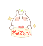 はっぱのはえたうさぎ（個別スタンプ：34）