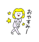 ❤️【広島弁】おかっぱ女子金髪❤️（個別スタンプ：3）