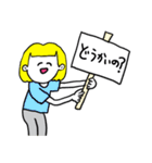 ❤️【広島弁】おかっぱ女子金髪❤️（個別スタンプ：13）