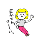 ❤️【広島弁】おかっぱ女子金髪❤️（個別スタンプ：23）