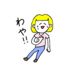 ❤️【広島弁】おかっぱ女子金髪❤️（個別スタンプ：31）