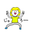 ❤️【広島弁】おかっぱ女子金髪❤️（個別スタンプ：37）