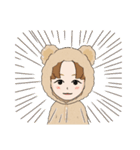 しばのくま服（個別スタンプ：12）