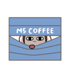 【スタンプの日】さるさる X M5コーヒー（個別スタンプ：9）