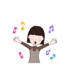 よくいそうなボブの女の子（個別スタンプ：13）