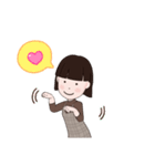 よくいそうなボブの女の子（個別スタンプ：16）