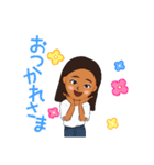 元気でる癒し系女の子（個別スタンプ：4）