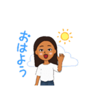 元気でる癒し系女の子（個別スタンプ：5）
