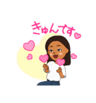 元気でる癒し系女の子（個別スタンプ：6）