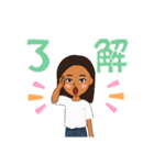 元気でる癒し系女の子（個別スタンプ：9）