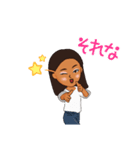 元気でる癒し系女の子（個別スタンプ：15）