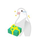 羽戸鳩ぽっぽ―リスペクトLINEスタンプ（個別スタンプ：8）