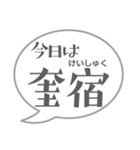 今日の二十八宿ふきだし（個別スタンプ：15）