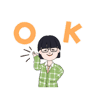 ノン天気ゆずきさん（個別スタンプ：1）